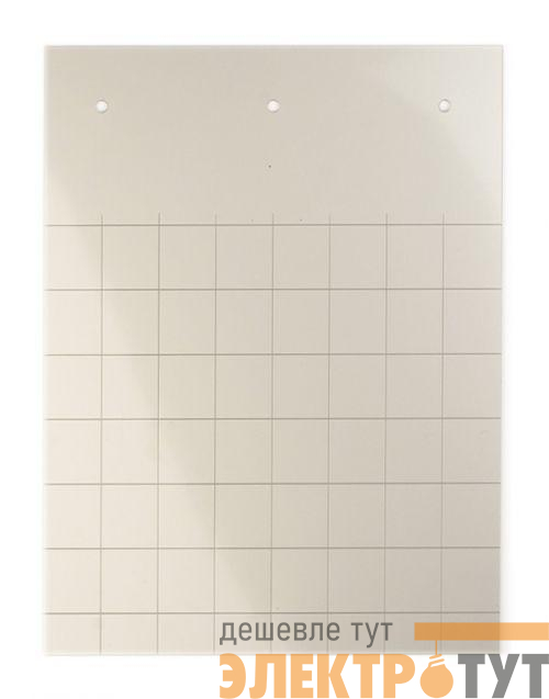 Табличка полужесткая установка в держатель для маркировки мод. оборудования ПВХ-0.5 серебр. (уп.360шт) DKC TAS1715M