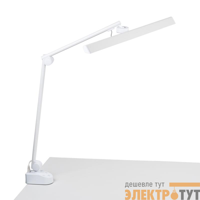 Светильник светодиодный ULM-D116 18W/3000-6500K/DIM WHITE настольный на струбцине сенсорный выкл. диммер ТМ бел. Uniel UL-00011747