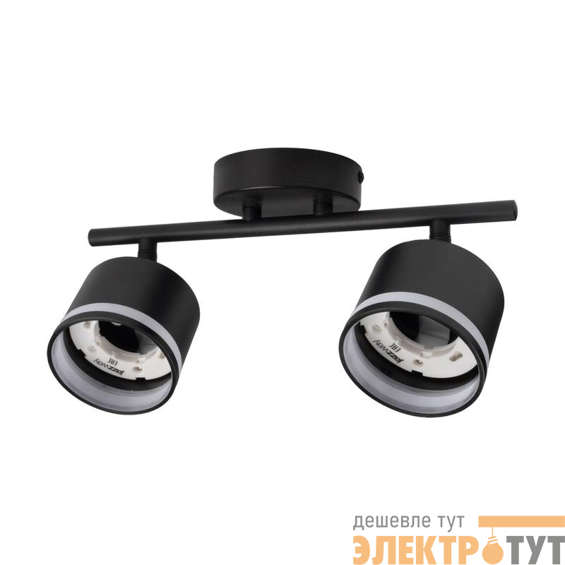 Светильник PCL-0702 max 20Вт (каждая лампа) 2xGX53 IP20 230В BL настен./потолочн. декор. под лампу JazzWay 5066809