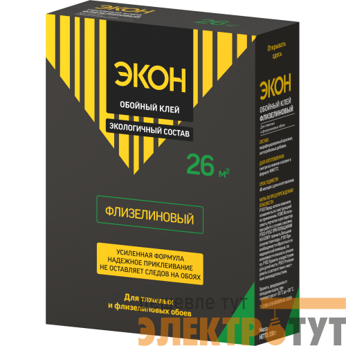 Клей обойный ЭКОН Флизелиновый 200г 2077903 Момент Б0023059