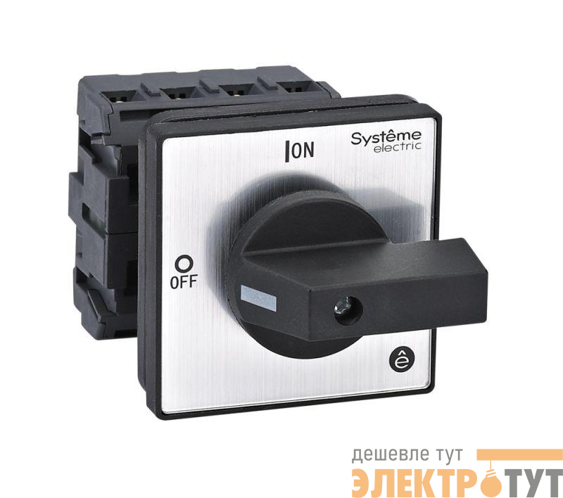 Выключатель-разъединитель 4п 32А IP20 с черн. рукоят. на дверцу 4 винтами SE MSD32420B