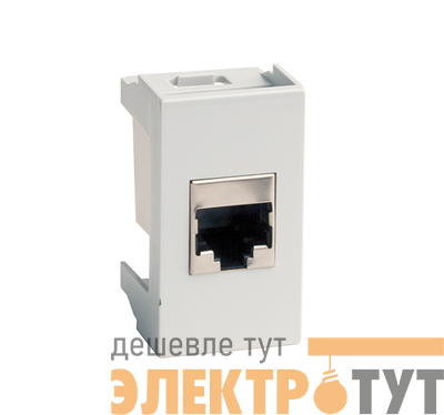 Розетка телефонная 1-м 1мод. Viva RJ12 сер. DKC 45118