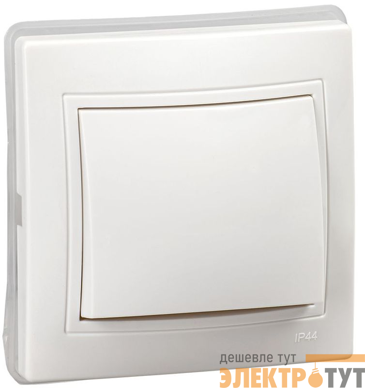 Выключатель 1-кл. СП Кварта ВС10-1-0-КБ-44 10А IP44 бел. GENERICA KV-V10-10-44-K01