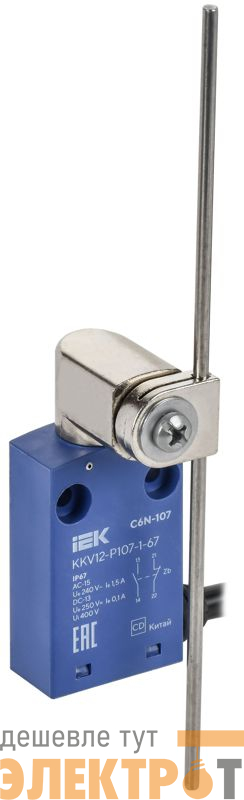 Выключатель концевой C6N-107 IP67 регулир. стержень IEK KKV12-P107-1-67