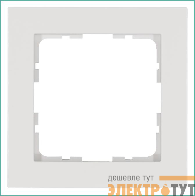 Рамка 1-м G-Classic бел. глянцевый Jasmart G1001W