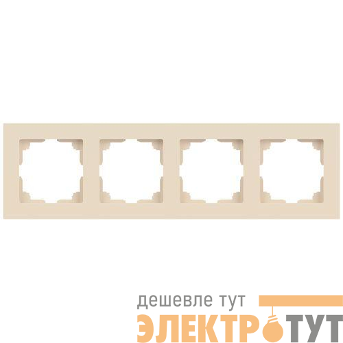 Рамка 4-м СП Accent 6-504-02 сл. кость Intro Б0063761