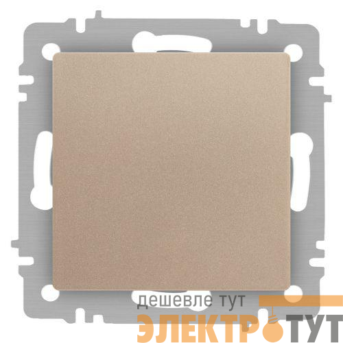 Кнопка Accent 6-109-04 10А-250В IP20 СУ шампань Intro Б0063610