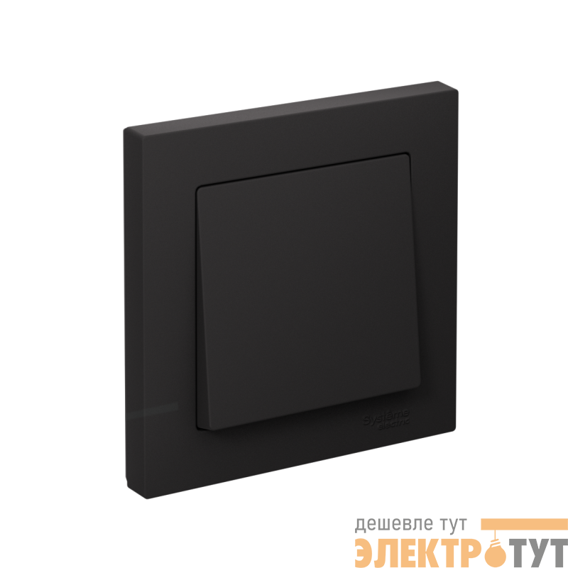 Выключатель 1-кл. СП AtlasDesign 10А IP20 (сх. 1) 10AX в сборе карбон SE ATN001012