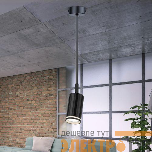 Светильник OL43 BK MR16 GU10 IP20 настенно-потолочный спот черн. Эра Б0058490