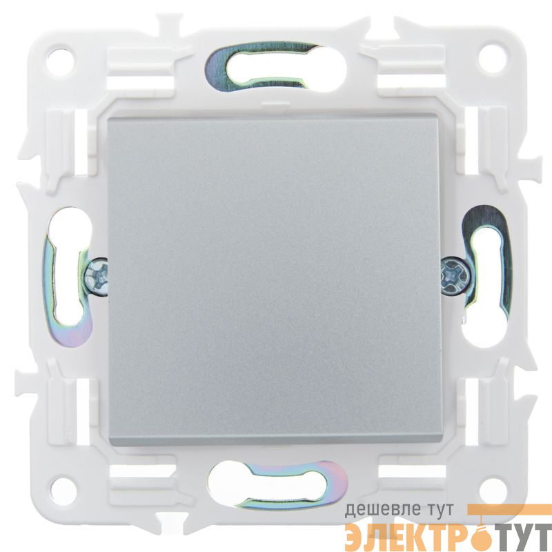 Выключатель 1-кл. SKANDY 10А SK-V01S серебр. IEK SK-V10-0-10-K23