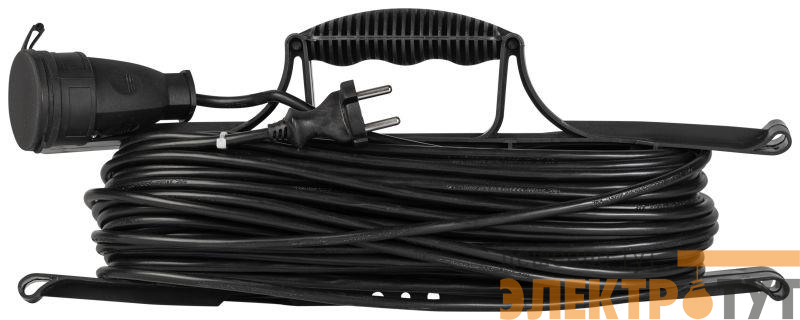 Удлинитель-шнур на рамке 1х30м без заземл. ПВС 2х1 GREEN LINE FR-10-30m Эра Б0065149