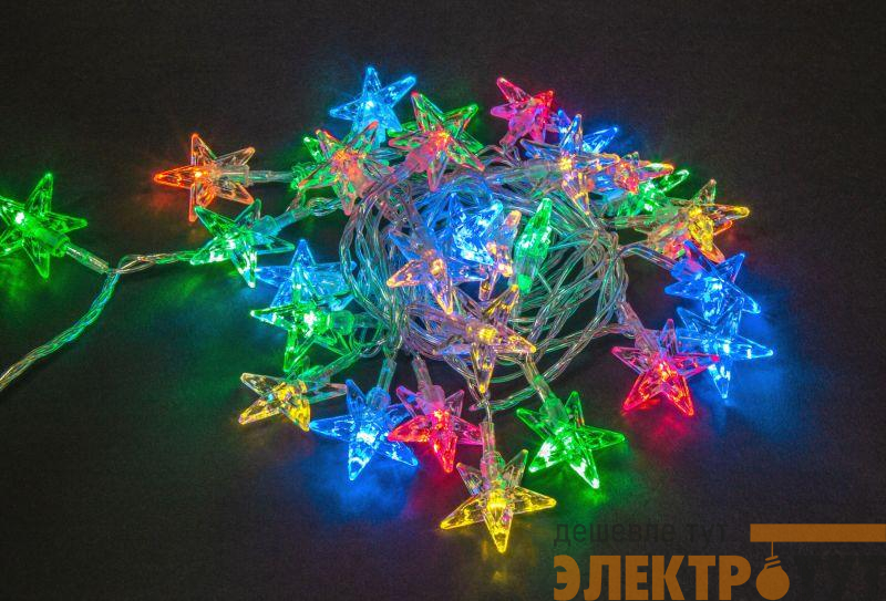 Гирлянда светодиодная "Звездочки" 14 043 NGF-D005-30RGBY-230 Navigator 14043