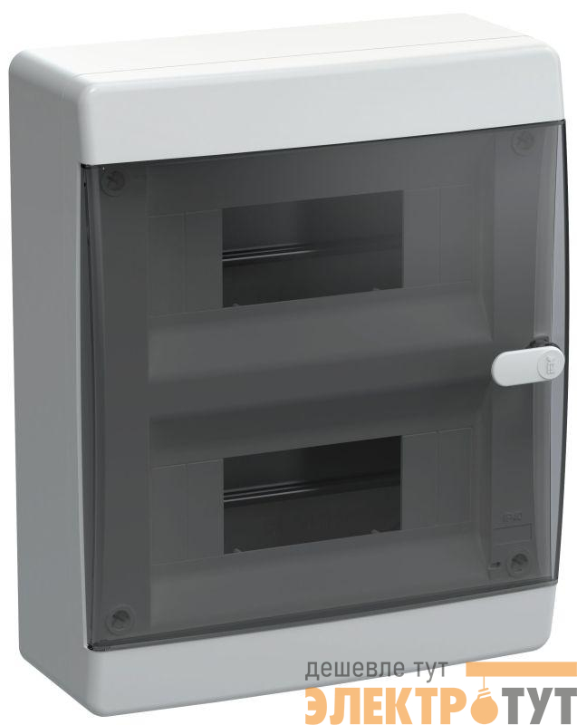 Корпус ЩРН-П-18 UNION Compact IP41 черн. прозр. дверь пластик. IEK UIC-KP12-N-18-41-K01