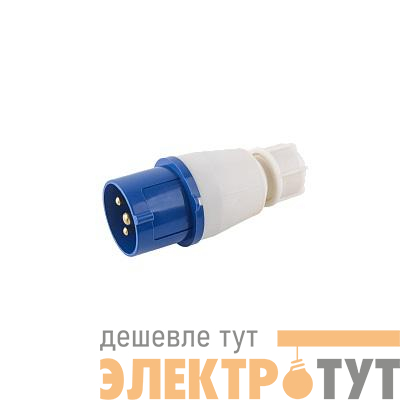 Вилка переносная PPC 013 2P+PE 16А 220В IP44 Pro JazzWay 5072251