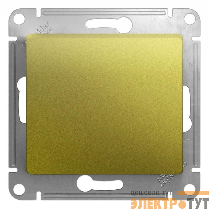 Механизм кнопки нажимного 1-кл. СП Glossa 10А IP20 (сх. 1) 10AX фисташк. SchE GSL001015