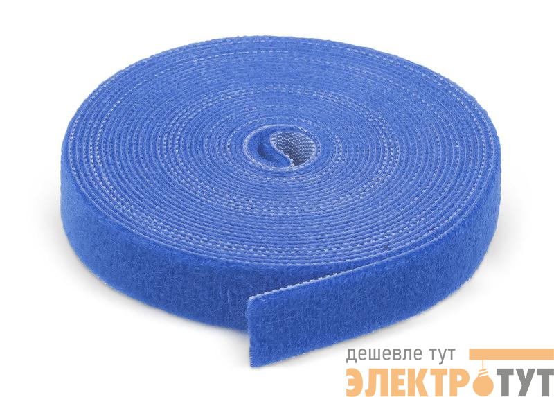 Лента-липучка ROL-5х16-BL 16х5000мм син. (рулон) Cabeus 9377c