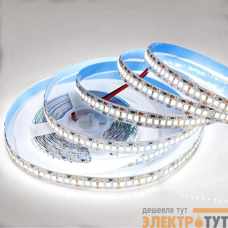 Лента светодиодная 24В 14.4Вт/м smd2835 240 диод/м IP20 1200лм/м PCB 10мм 4000К (уп.5м) Apeyron 00-516