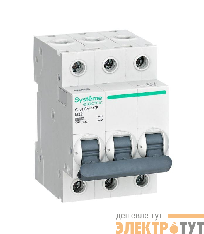 Выключатель автоматический 3п City9 Set (АВ) B 32А 6кА 400В SE C9F16332