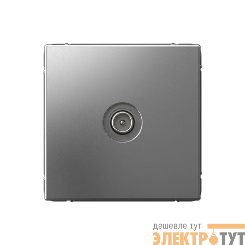Розетка телевизионная оконечная TV ArtGallery 1дБ механизм сталь SE GAL000991