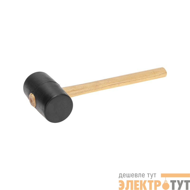 Киянка 680г деревянная рукоятка резинов. черн. Kranz KR-12-8144