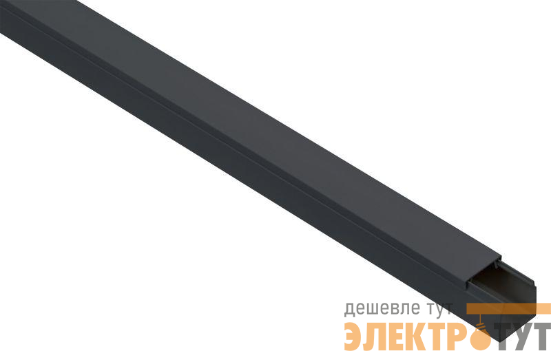 Кабель-канал 25х25 L2000 пластик ЭЛЕКОР черн. IEK EL-KK10-025-025-1-K02