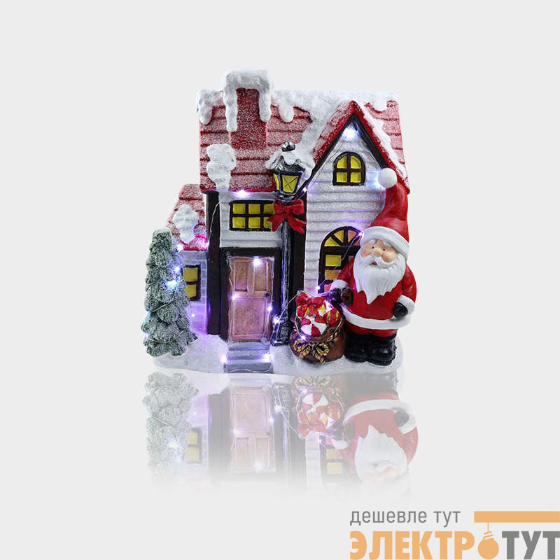 Фигура керамическая "Рождественский дом" 37.5х20х42.5см NEON-NIGHT 505-010