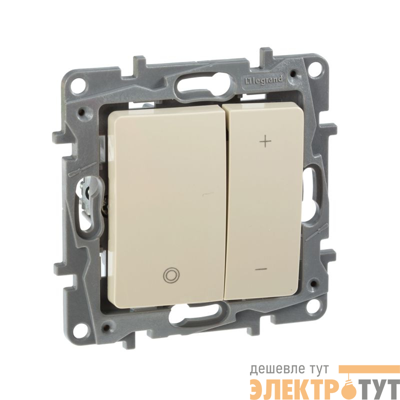 Светорегулятор нажимной СП Etika 400Вт механизм сл. кость IEK 672318
