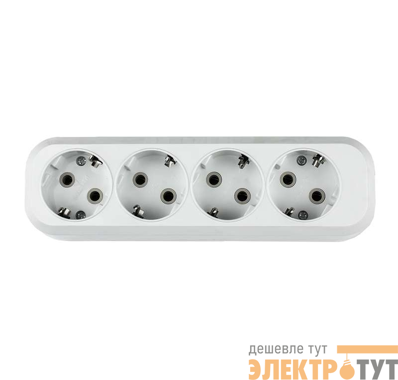 Колодка УЗ-4-GRAND 4-м с заземл. 5140 ASD / IN HOME 4690612000503