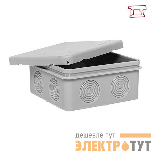 Коробка распределительная КМР-030-035 85х85х40 IP54 с крышкой для прямого монтажа без мембранных вводов сер. EKF plc-kmr-030-035