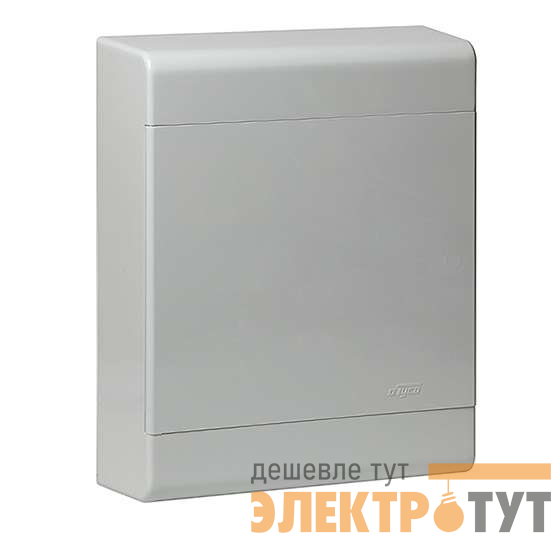 Щиток ОП Тусо 24мод. с непрозрач. двер. 370х302х95мм сер. Ruvinil 68324С