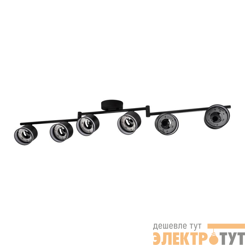 Светильник PCL-0906 max 20Вт (каждая лампа) 6xGX53 IP20 230В BL настен./потолочн. декор. под лампу JazzWay 5066960