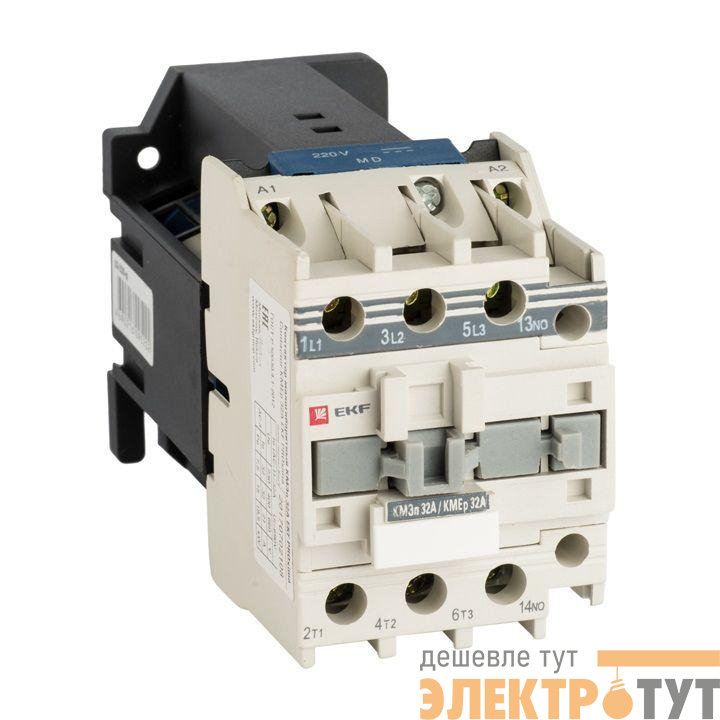 Контактор малогабаритный КМЭп 32А 24В DC 1NO PROxima EKF ctr-s-32-24-p