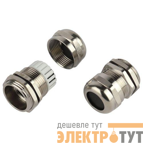 Ввод кабельный (сальник) PGM 16 d10-14мм (d отверст. 22.5мм) IP68 латунный (уп.5шт) Эра Б0065209