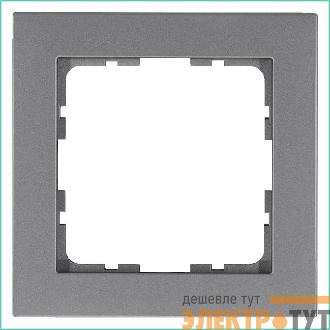 Рамка 1-м G-Classic алюм. Jasmart G1001S