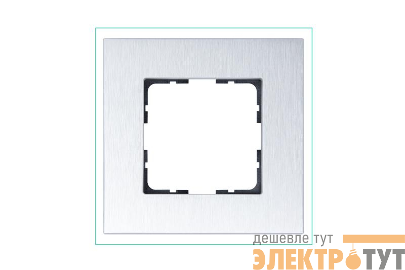 Рамка 1-м G-Metal метал. алюм. Alum Jasmart G1001AS