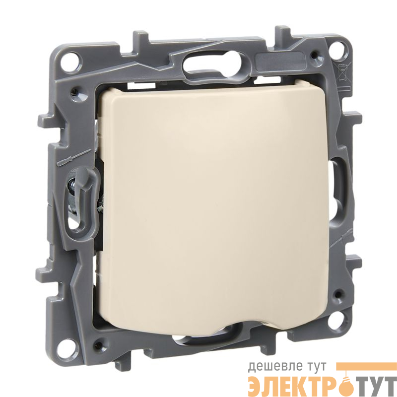 Вывод кабеля СП Etika с зажимом для кабеля механизм сл. кость IEK 672329