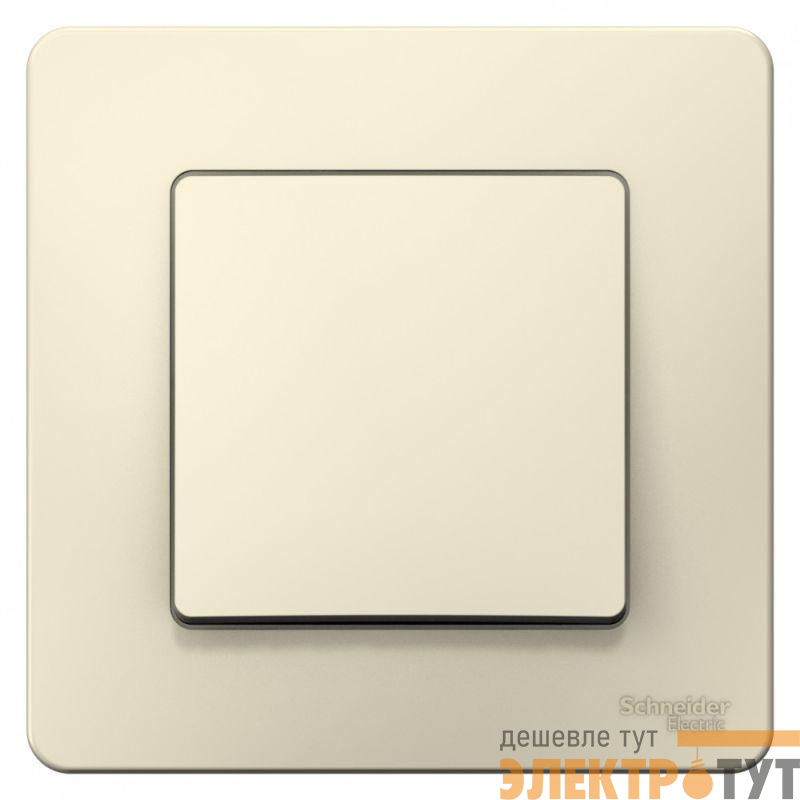 Переключатель проходной 1-кл. СП Blanca 10А IP20 (сх. 6) 250В молочн. SchE BLNVS010602
