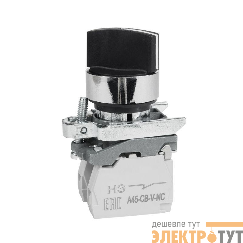 Переключатель OptiSignal D22 C4-S-53 3 положения с возвратом металл 2НО XB4BD53 КЭАЗ 332173