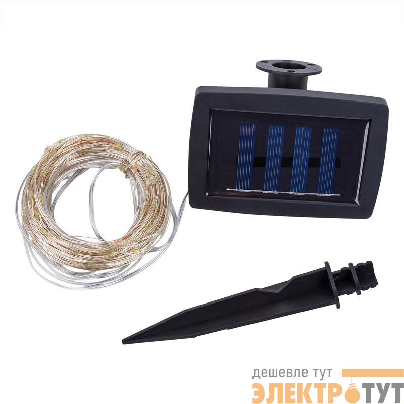 Гирлянда садовая "Роса" USL-S-128/PT30000 MULTI DEW IP44 300 светодиодов разноцветный свет на солнечн. батарее 1хАА Ni-Mh аккумулятор в комплекте TM Uniel UL-00012695
