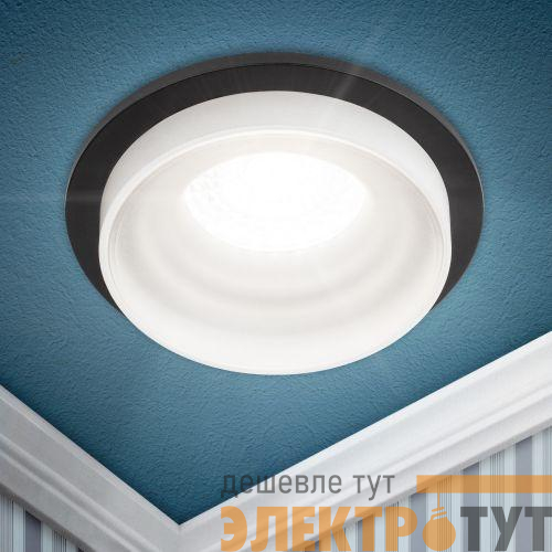 Светильник декоративный DK95 BK MR16 GU5.3 встраив. черн. ЭРА Б0055591