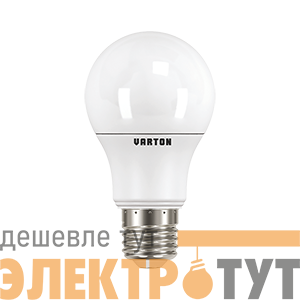 Лампа светодиодная 12Вт грушевидная 4000К нейтр. бел. E27 1000лм 12-36В МО низковольтная VARTON 902502212