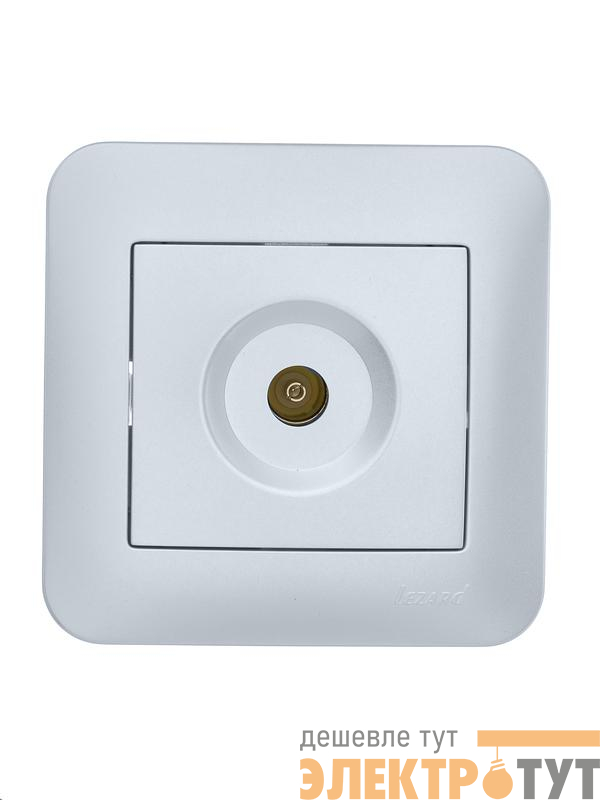 Розетка телевизионная оконечная TV СП ASTI IP20 в сборе жемчуж./бел. перламутр. LEZARD 7081-3030-130