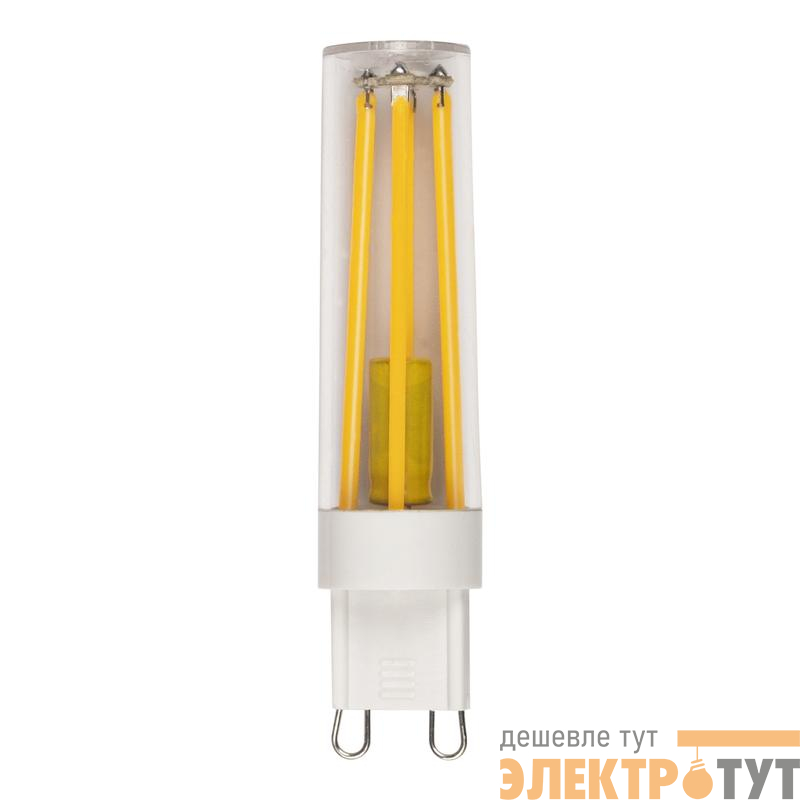 Лампа светодиодная филаментная PLED-G9 PRO 8Вт 2700К 680лм 230В d16.5х70мм без пульсации JazzWay 5062672