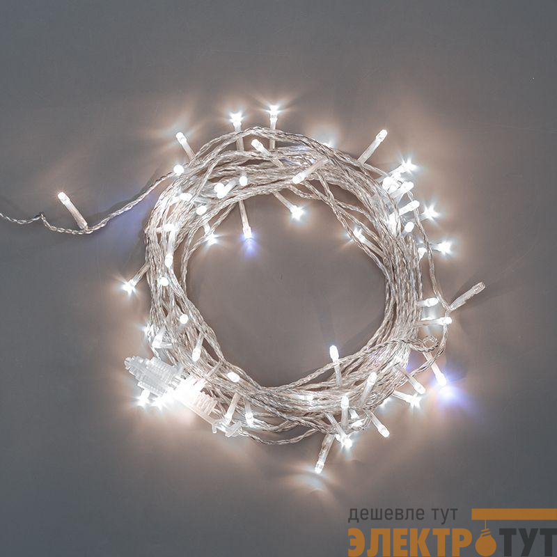Гирлянда светодиодная "Нить" 20м 150LED бел. 3.4Вт 230В IP44 эффект мерцания провод прозр. Neon-Night 305-565