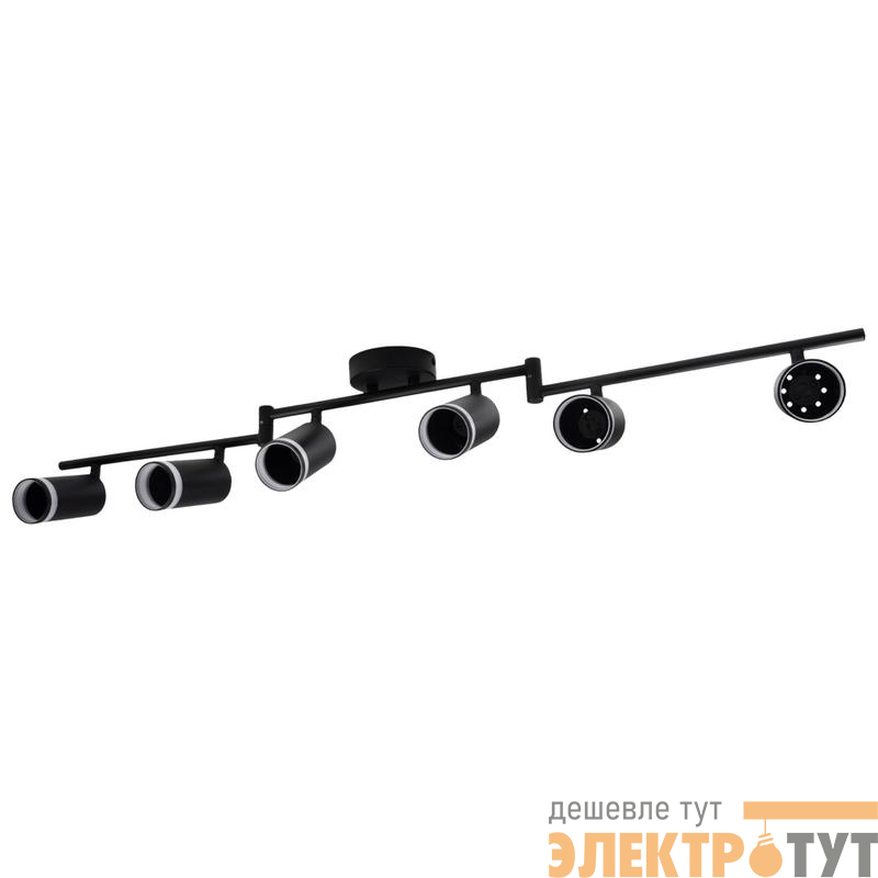 Светильник PCL-0306 6xGU10 IP20 230В BL настен./потолочн. декор. под лампу JazzWay 5066601