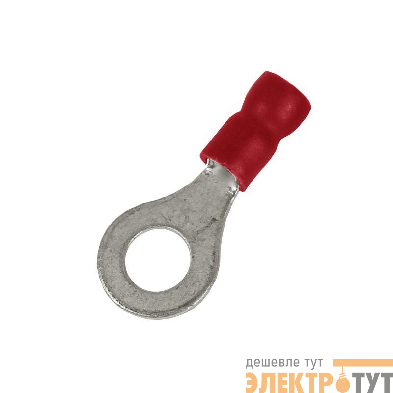 Наконечник с отверстием под винт и изолир.фaланцем ПВХ легкий ввод жилы 0.25-1.5кв.мм М10 d10.5мм (НКИ) (уп.100шт) DKC 2A10P-EE-PVC