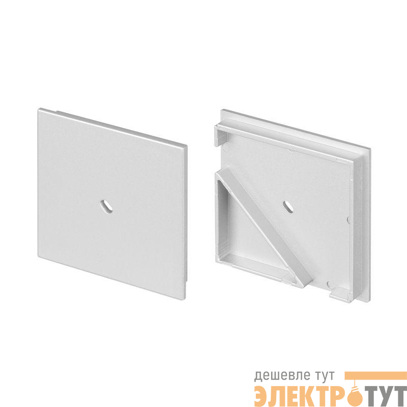 Заглушка KANT-H55 SQUARE с отверстием пластик (комплект) Arlight 044617