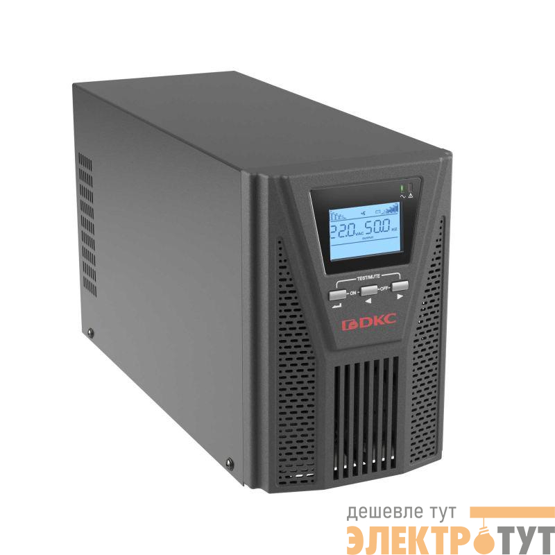Источник бесперебойного питания Онлайн для Small Tower 1000 ВА/900Вт 1/1 2xSchuko EPO USB RS-232 RJ45 3х7А.ч DKC SMALLT1A10S