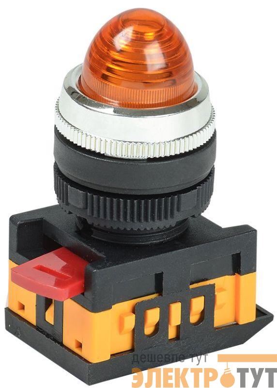 Лампа светосигнальная AL-22 d22мм 240В AC желт. цилиндр неон IEK BLS20-AL-K05