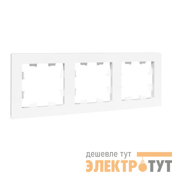 Рамка 3-м Эпика пластик бел. EKF UP1-FPW-03